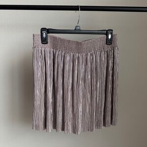 Aeropostale Shiny Silver Mini Skirt